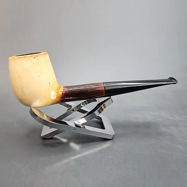Beautifully Colored Straight Billiard Block Meerschaum Pipe [SOLD OUT] - Image 3