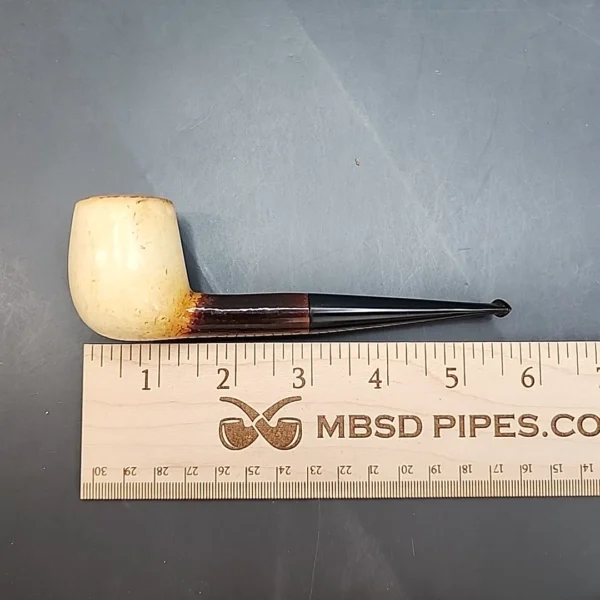 Beautifully Colored Straight Billiard Block Meerschaum Pipe [SOLD OUT] - Image 8