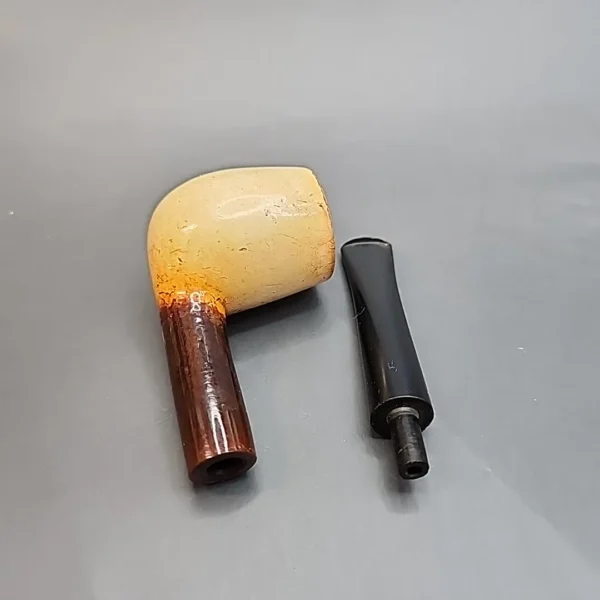 Beautifully Colored Straight Billiard Block Meerschaum Pipe [SOLD OUT] - Image 10