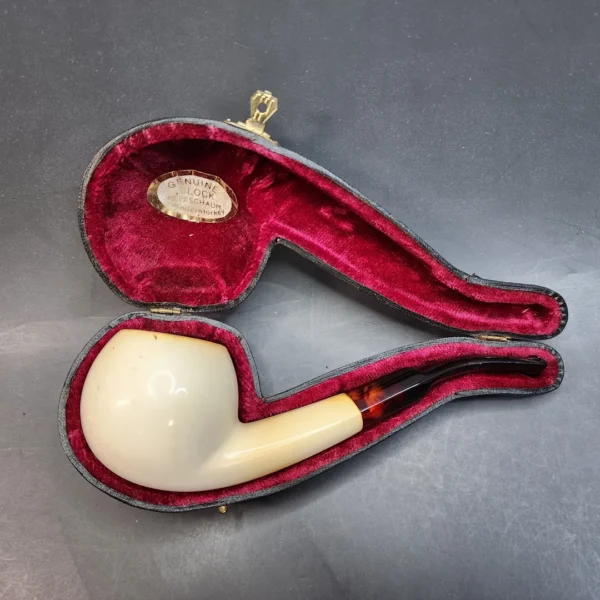 Large Bent Apple Block Meerschaum Pipe, 9mm [SOLD OUT] - Image 3