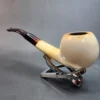 Large Bent Apple Block Meerschaum Pipe, 9mm [SOLD OUT] - Image 9