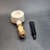 Lattice Scoop Block Meerschaum with Bamboo Shank Pipe, New [SOLD OUT] - Image 10