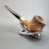 Manx Laxey Rusticated Pot Estate Block Meerschaum Pipe [SOLD OUT] - Image 7
