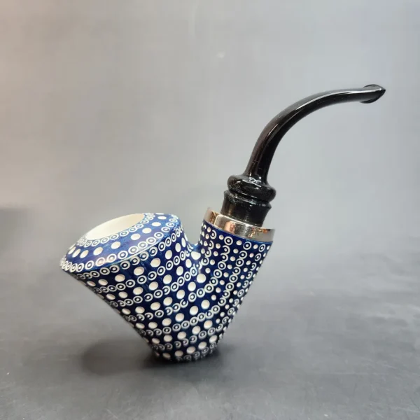 MBSD Meerschaum Blue Dublin Sitter Block Meerschaum Pipe [SOLD OUT] - Image 4