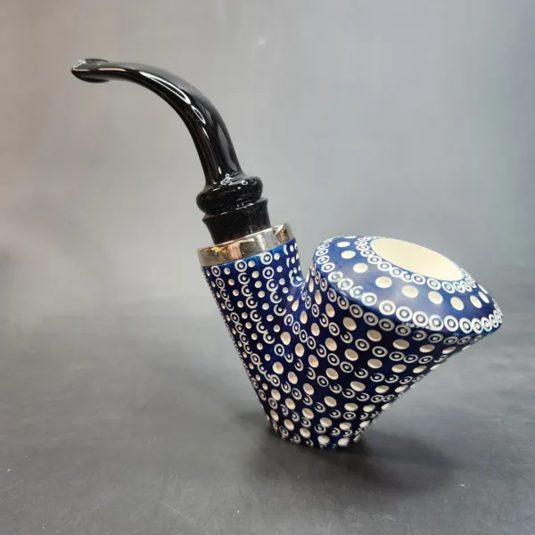 MBSD Meerschaum Blue Dublin Sitter Block Meerschaum Pipe [SOLD OUT] - Image 7