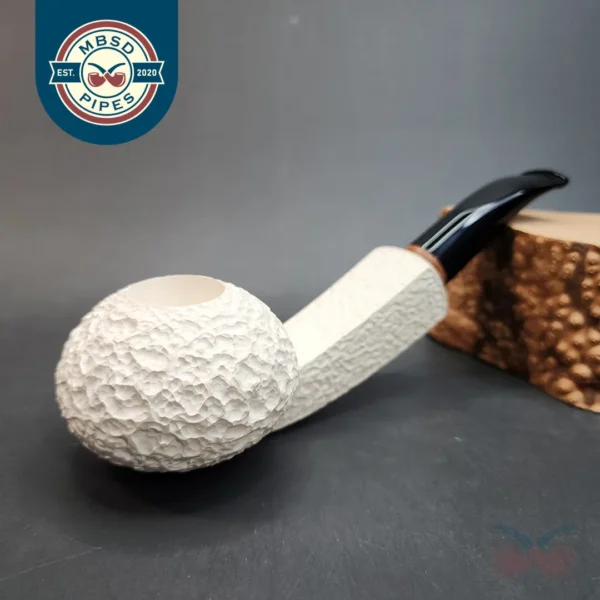 MBSD Meerschaum Deluxe, Briar-Mortis, Block Meerschaum Pipe, 9mm [SOLD OUT]