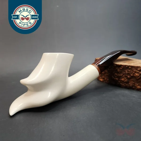 MBSD Meerschaum Deluxe, Freehand Block Meerschaum Pipe, 9mm [SOLD OUT]