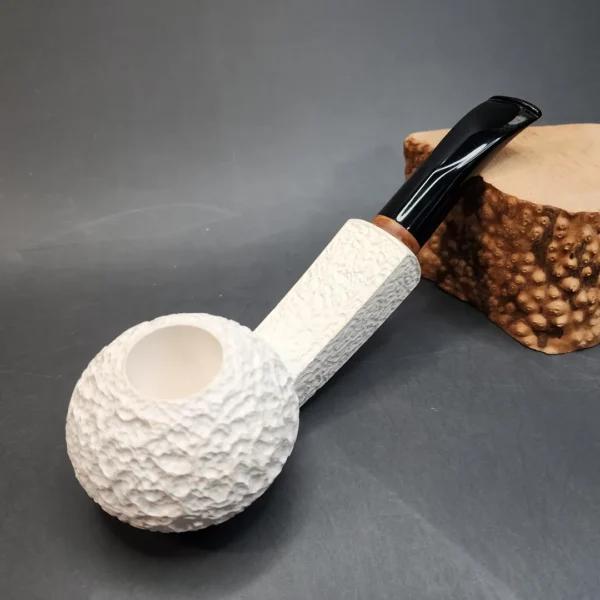 MBSD Meerschaum Deluxe, Briar-Mortis, Block Meerschaum Pipe, 9mm [SOLD OUT] - Image 3