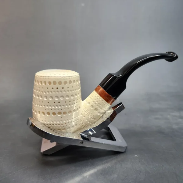 MBSD Meerschaum Deluxe Short, Oom Paul Block Meerschaum Pipe, Briar-Mortis [SOLD OUT] - Image 3