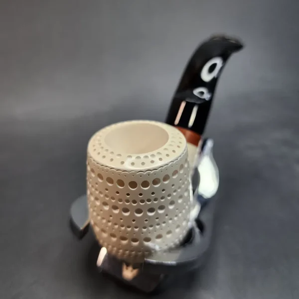 MBSD Meerschaum Deluxe Short, Oom Paul Block Meerschaum Pipe, Briar-Mortis [SOLD OUT] - Image 4