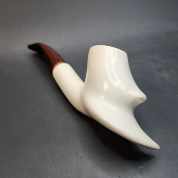 MBSD Meerschaum Deluxe, Freehand Block Meerschaum Pipe, 9mm [SOLD OUT] - Image 4