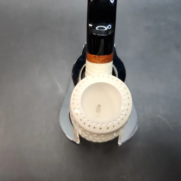 MBSD Meerschaum Deluxe Short, Oom Paul Block Meerschaum Pipe, Briar-Mortis [SOLD OUT] - Image 6