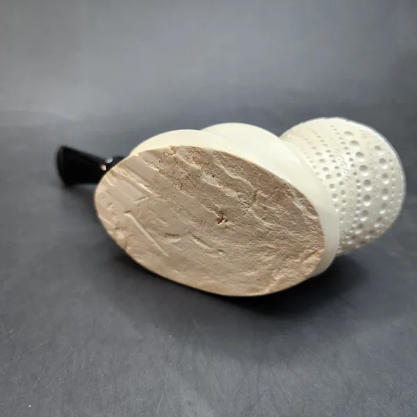 MBSD Meerschaum Deluxe, Sterling Silver Table Top Block Meerschaum Pipe - Image 7