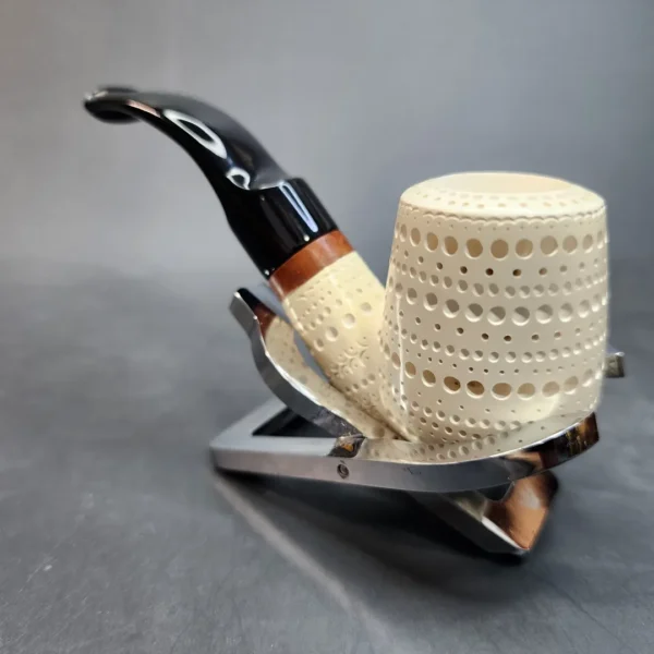 MBSD Meerschaum Deluxe Short, Oom Paul Block Meerschaum Pipe, Briar-Mortis [SOLD OUT] - Image 7