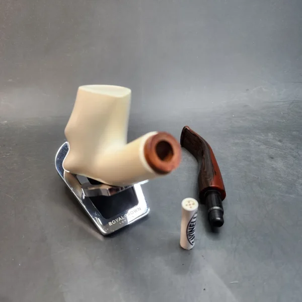 MBSD Meerschaum Deluxe, Freehand Block Meerschaum Pipe, 9mm [SOLD OUT] - Image 8