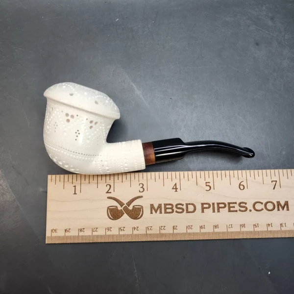 MBSD Meerschaum Deluxe, Calabash Block Meerschaum Pipe, 9mm (Briar-Mortis) [SOLD OUT] - Image 9