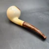MBSD Meerschaum Deluxe, Bent Apple, Estate Block Meerschaum Pipe, 9mm [SOLD OUT] - Image 9