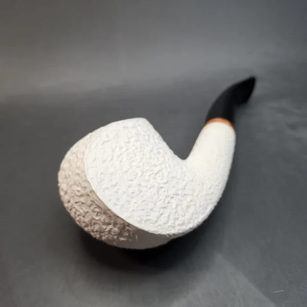 MBSD Meerschaum Deluxe, Rusticated Freehand, Block Meerschaum Pipe, 9mm [SOLD OUT] - Image 9