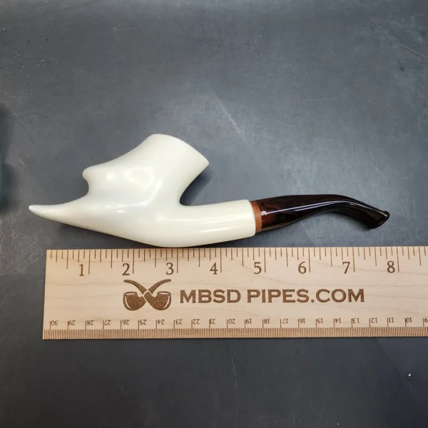 MBSD Meerschaum Deluxe, Freehand Block Meerschaum Pipe, 9mm [SOLD OUT] - Image 9