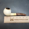 MBSD Meerschaum Deluxe, Bent Apple, Estate Block Meerschaum Pipe, 9mm [SOLD OUT] - Image 10