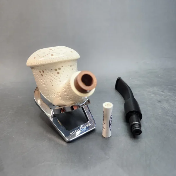 MBSD Meerschaum Deluxe, Calabash Block Meerschaum Pipe, 9mm (Briar-Mortis) [SOLD OUT] - Image 11