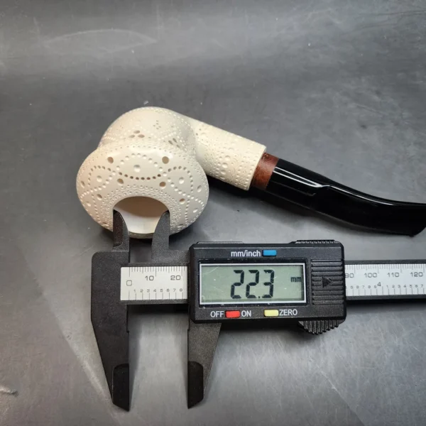 MBSD Meerschaum Deluxe, Calabash Block Meerschaum Pipe, 9mm (Briar-Mortis) [SOLD OUT] - Image 12