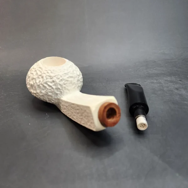 MBSD Meerschaum Deluxe, Briar-Mortis, Block Meerschaum Pipe, 9mm [SOLD OUT] - Image 12