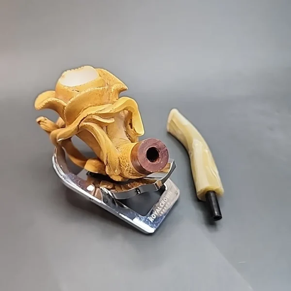MBSD Meerschaum Deluxe Rose Block Meerschaum Pipe [SOLD OUT] - Image 8