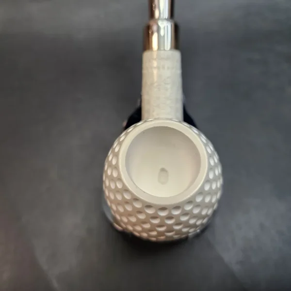 MBSD Meerschaum Golf Ball Spigot Block Meerschaum Pipe, 925 Silver [SOLD OUT] - Image 4