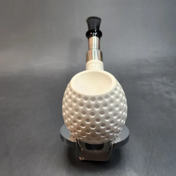 MBSD Meerschaum Golf Ball Spigot Block Meerschaum Pipe, 925 Silver [SOLD OUT] - Image 5