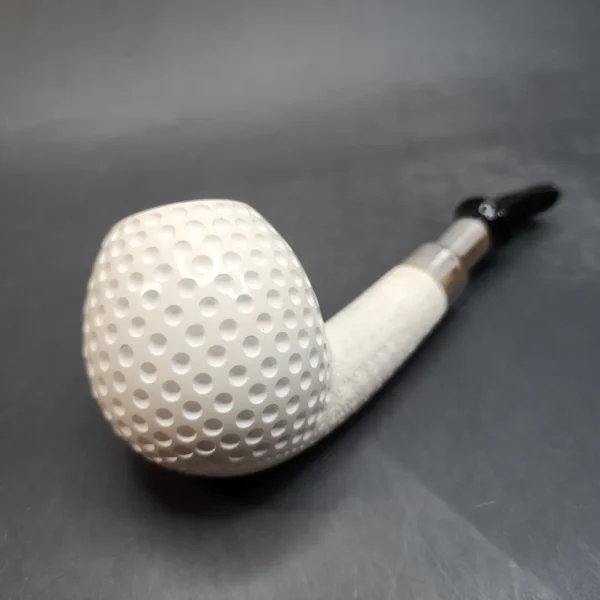 MBSD Meerschaum Golf Ball Spigot Block Meerschaum Pipe, 925 Silver [SOLD OUT] - Image 9
