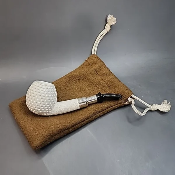 MBSD Meerschaum Golf Ball Spigot Block Meerschaum Pipe, 925 Silver [SOLD OUT] - Image 14