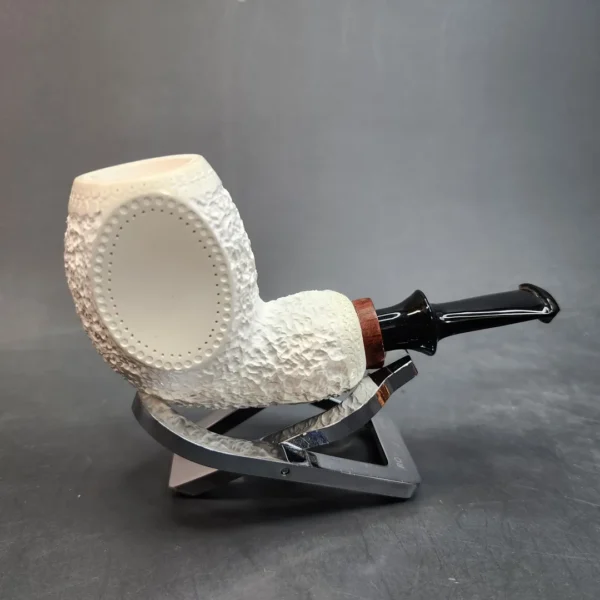 MBSD Meerschaum Deluxe Nose Warmer Block Meerschaum Pipe, Briar-Mortis [SOLD OUT] - Image 3