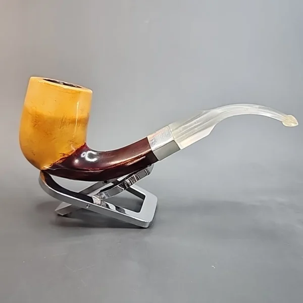 Antique Diamond Shanked Estate Block Meerschaum Pipe, Case [SOLD OUT] - Image 5