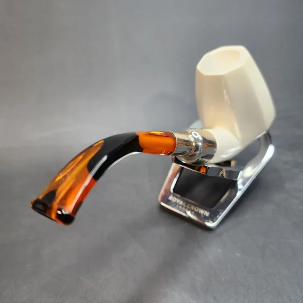 MBSD Meerschaum Spigot, Sterling Silver Panel Block Meerschaum Pipe [SOLD OUT] - Image 5