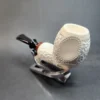 MBSD Meerschaum Deluxe Nose Warmer Block Meerschaum Pipe, Briar-Mortis [SOLD OUT] - Image 5