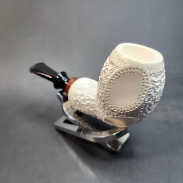 MBSD Meerschaum Deluxe Nose Warmer Block Meerschaum Pipe, Briar-Mortis [SOLD OUT] - Image 5