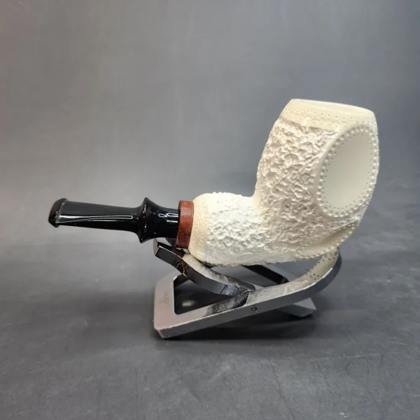 MBSD Meerschaum Deluxe Nose Warmer Block Meerschaum Pipe, Briar-Mortis [SOLD OUT] - Image 6