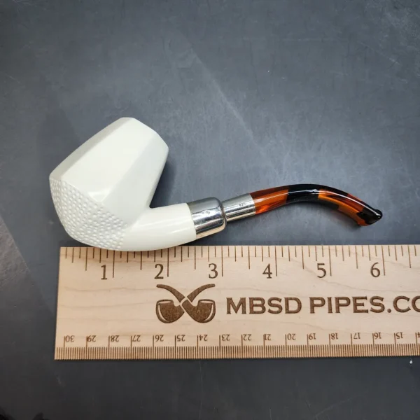 MBSD Meerschaum Spigot, Sterling Silver Panel Block Meerschaum Pipe [SOLD OUT] - Image 8