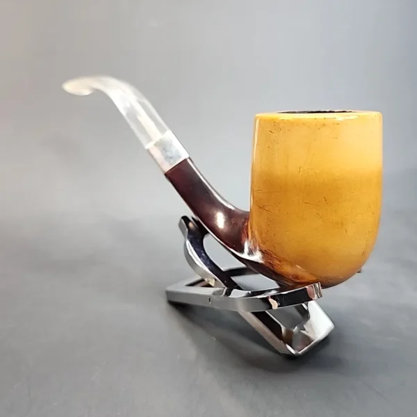 Antique Diamond Shanked Estate Block Meerschaum Pipe, Case [SOLD OUT] - Image 9