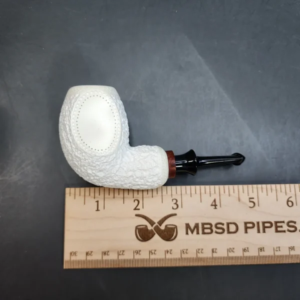 MBSD Meerschaum Deluxe Nose Warmer Block Meerschaum Pipe, Briar-Mortis [SOLD OUT] - Image 9