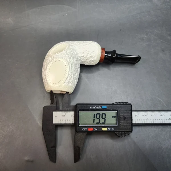 MBSD Meerschaum Deluxe Nose Warmer Block Meerschaum Pipe, Briar-Mortis [SOLD OUT] - Image 10