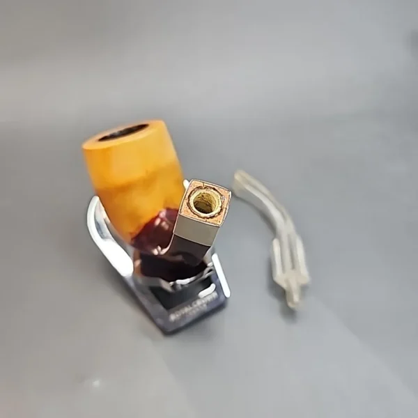 Antique Diamond Shanked Estate Block Meerschaum Pipe, Case [SOLD OUT] - Image 12