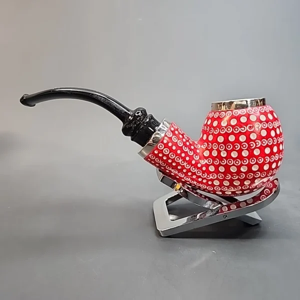 MBSD Meerschaum Silver Cap Red Bent Apple Block Meerschaum Pipe [SOLD OUT] - Image 8