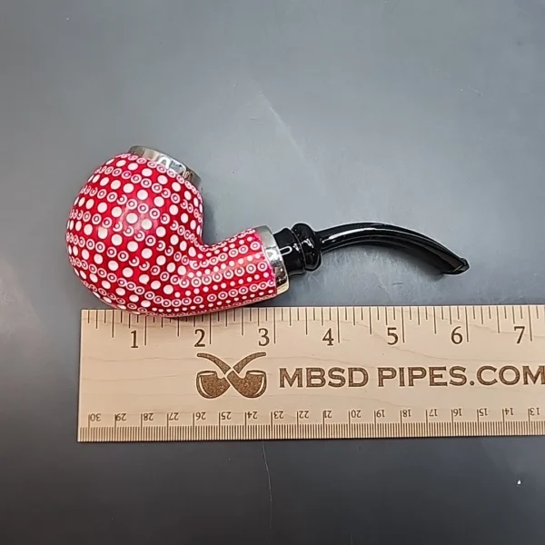 MBSD Meerschaum Silver Cap Red Bent Apple Block Meerschaum Pipe [SOLD OUT] - Image 10