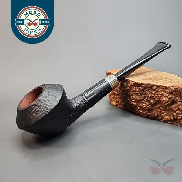Morgan Pipes Blackjack 27, Sandblasted Rhodesian Briar Pipe, New [SOLD OUT]