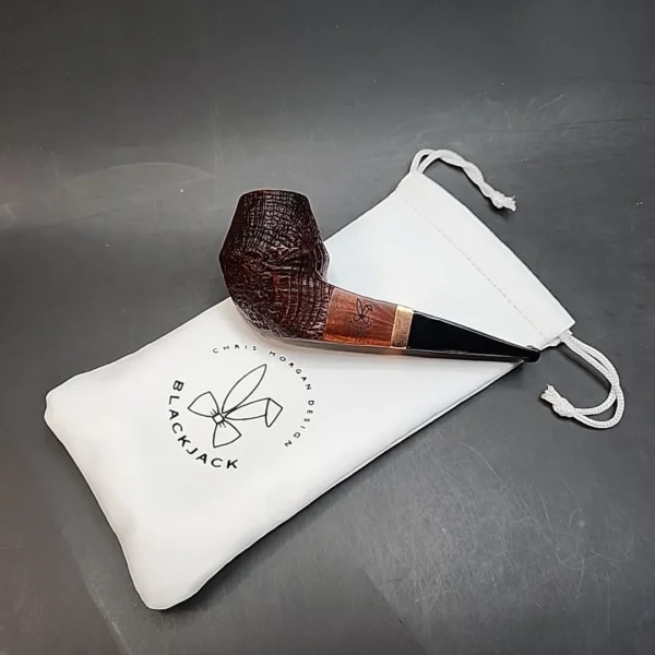 Morgan Pipes Blackjack 32, Sandblasted Rhodesian Briar Pipe [SOLD OUT] - Image 12