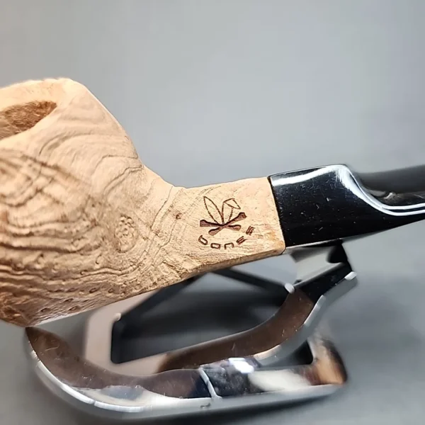 Morgan Pipes Bones Sandblasted Bulldog Briar Pipe, New [SOLD OUT] - Image 4