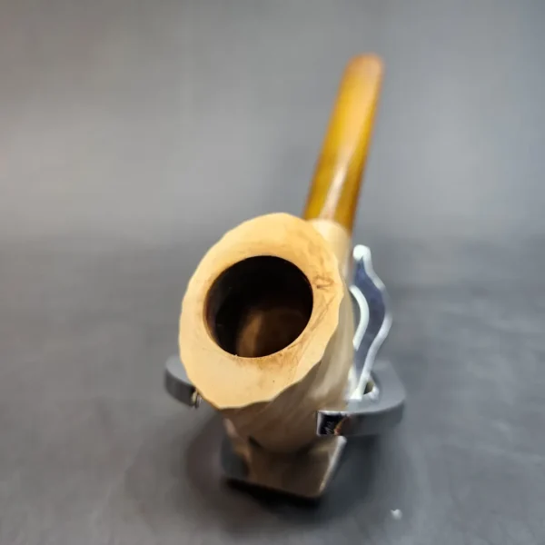 Vintage Twist Opera Block Meerschaum Pipe, Bone Tenon [SOLD OUT] - Image 4
