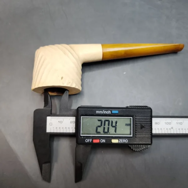 Vintage Twist Opera Block Meerschaum Pipe, Bone Tenon [SOLD OUT] - Image 10